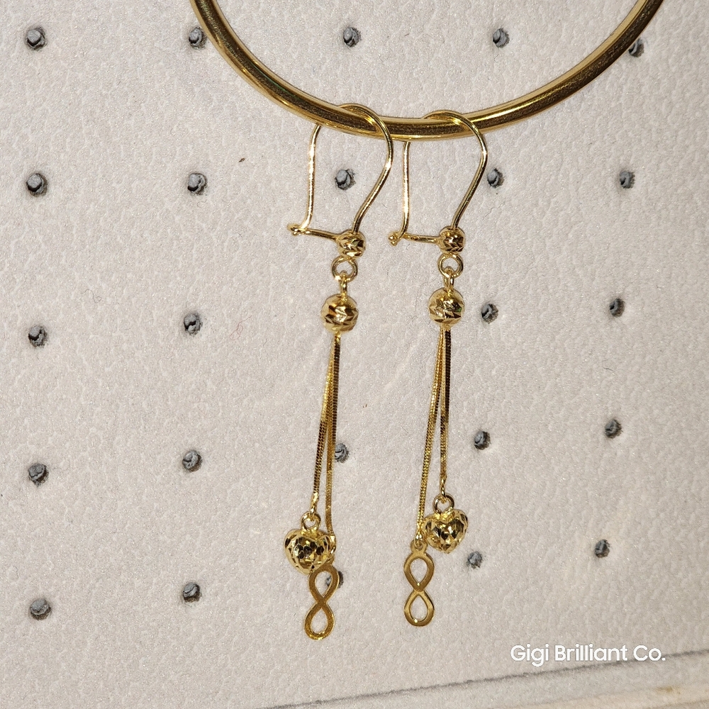 18K Dangling Earrings